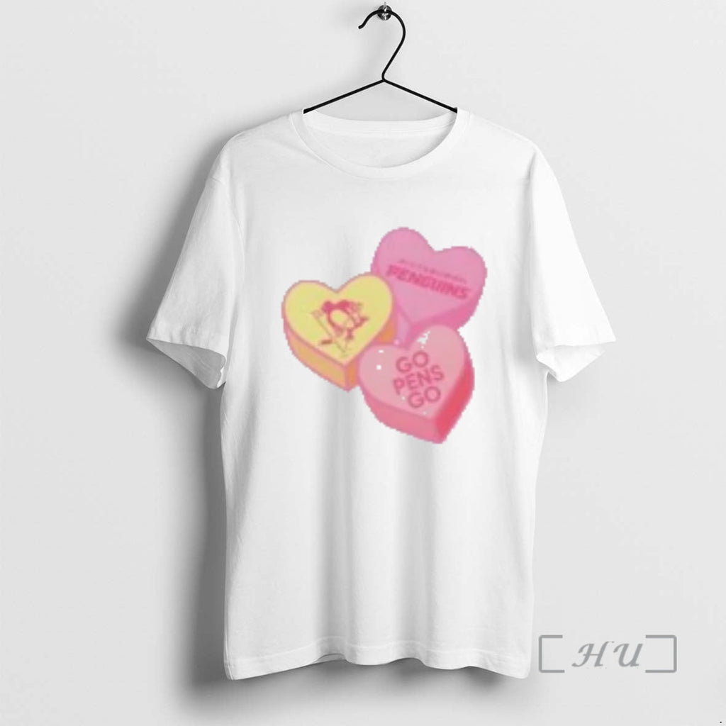 Officials Pittsburgh Penguins Candy Heart T-Shirts, Hoodie, Sweatshirt - T-Shirt, Sweatshirt, Hoodie