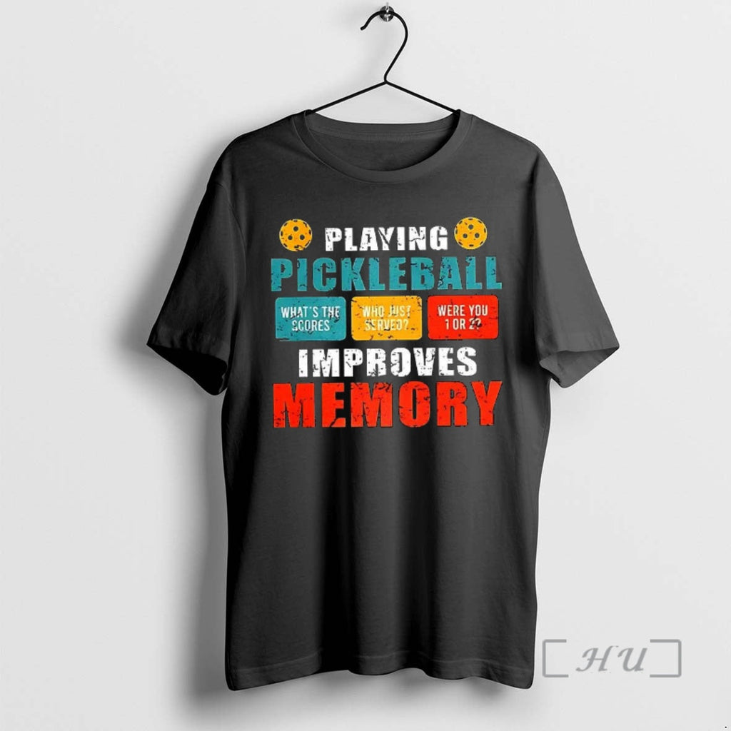 Officials Playing Pickleball Improves Memory Whats Saucers Vintage T-Shirts, Hoodie, Sweatshirt - T-Shirt, Sweatshirt, Hoodie