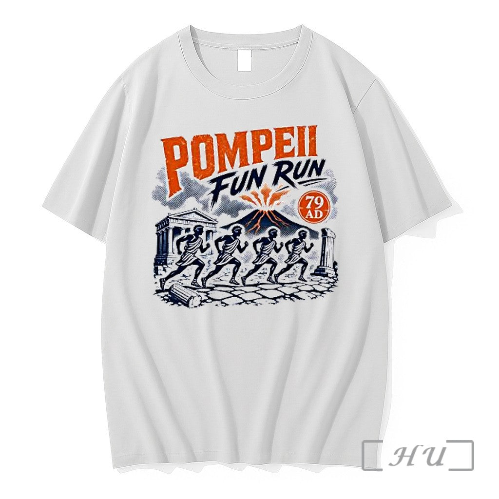 Officials Pompeii Fun Run 79 Ad Mount Vesuvius Roman Unisex T-shirt, Sweatshirt, Hoodie, Long Sleeve Tee - T-Shirt, Sweatshirt, Hoodie