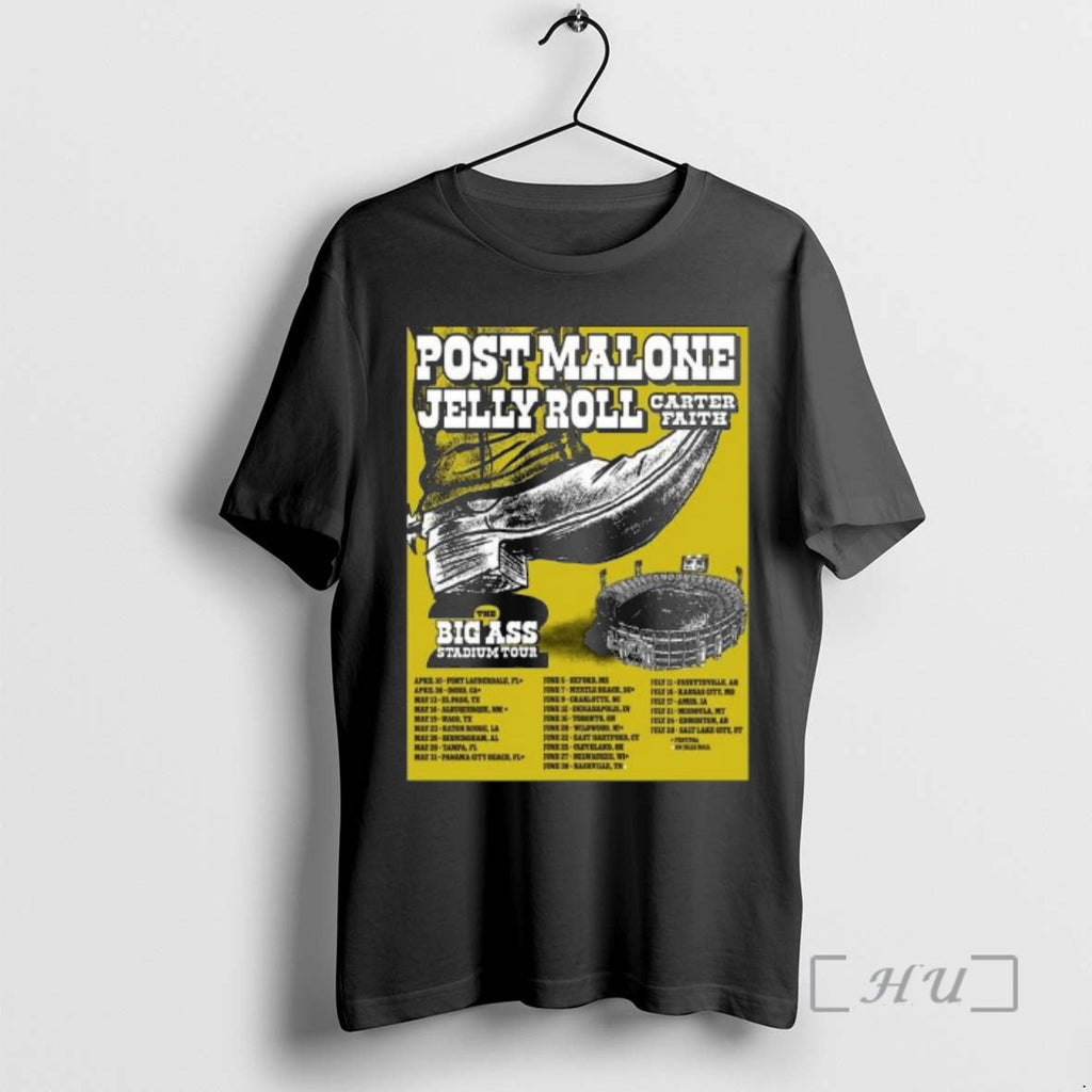 Officials Post Malone Big Ass Stadium Tour 2026 Part 2 Schedule Venue Tour Dates T-Shirts, Hoodie, Sweatshirt - T-Shirt, Sweatshirt, Hoodie