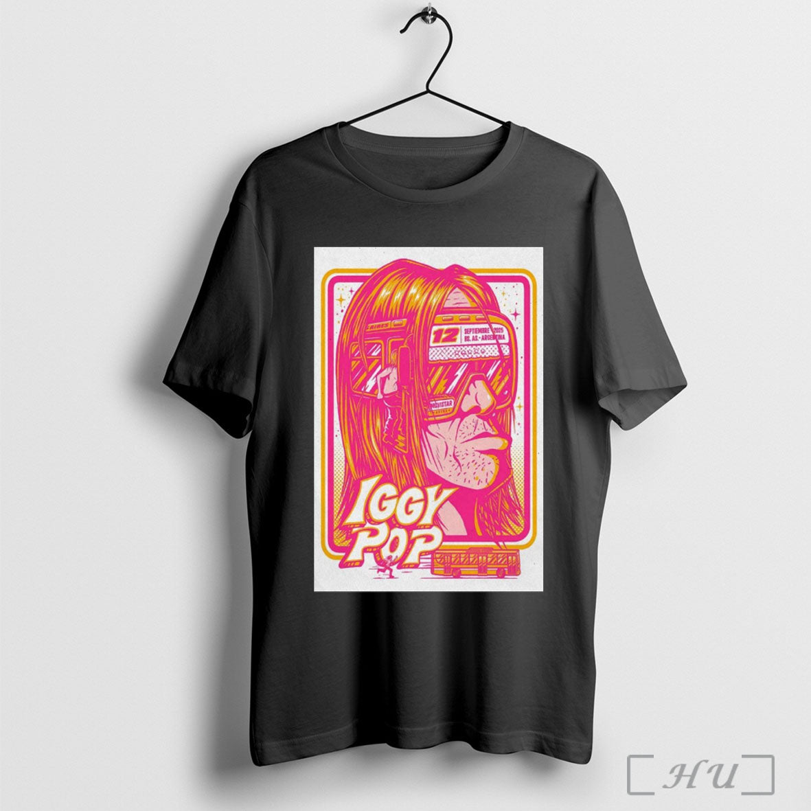 Officials Poster Iggy Pop Buenos Aires Argentina September 12 2025 Art T Shirt Unisex T-shirt, Sweatshirt, Hoodie, Long Sleeve Tee - T-Shirt, Sweatshirt, Hoodie