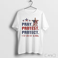 Officials Pray Protest Charlie Kirk T Shirt Unisex T-shirt, Sweatshirt, Hoodie, Long Sleeve Tee - T-Shirt, Sweatshirt, Hoodie
