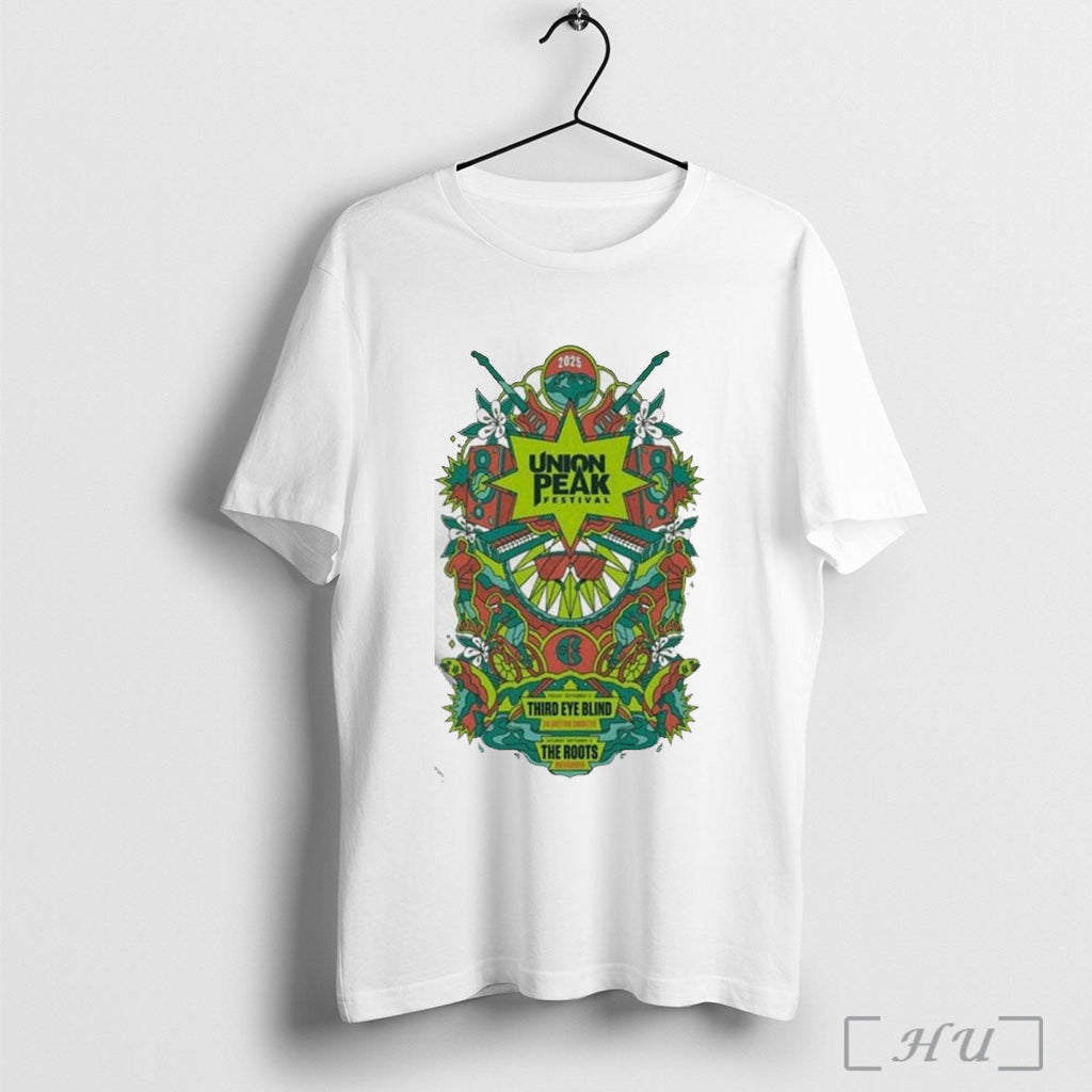 Officials Premium Union Peak Festival Third Eye Blind The Roots 2025 T Shirt Unisex T-shirt, Sweatshirt, Hoodie, Long Sleeve Tee - T-Shirt, Sweatshirt, Hoodie