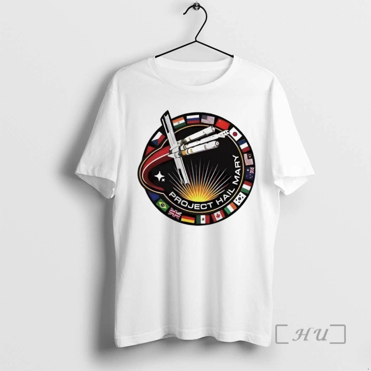 Officials Project Hail Mary Ringer Space Mission Patch Unisex T-shirt, Sweatshirt, Hoodie, Long Sleeve Tee - T-Shirt, Sweatshirt, Hoodie