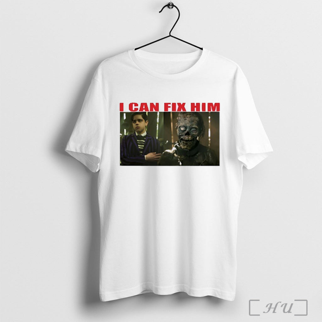 Officials Pugsley Addams And Tyler Galpin I Can Fix Him T Shirt Unisex T-shirt, Sweatshirt, Hoodie, Long Sleeve Tee - T-Shirt, Sweatshirt, Hoodie