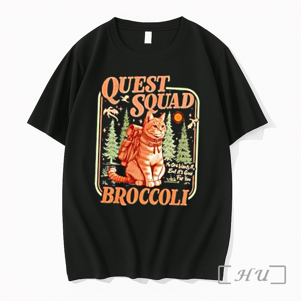 Officials Quest Squad Broccoli Premium T Shirts Sweater Hoodie Jpg Unisex T-shirt, Sweatshirt, Hoodie, Long Sleeve Tee - T-Shirt, Sweatshirt, Hoodie