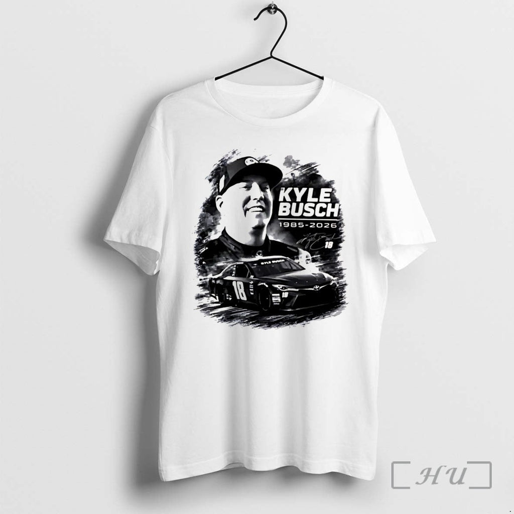 Officials Rip Kyle Busch 1985 2026 Signature Tee Unisex T-shirt, Sweatshirt, Hoodie, Long Sleeve Tee - T-Shirt, Sweatshirt, Hoodie