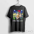 Officials Raccoon Drink Milk Tea I Live Here Now Meme Unisex T-shirt, Sweatshirt, Hoodie, Long Sleeve Tee - T-Shirt, Sweatshirt, Hoodie
