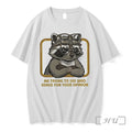Officials Raccoon Me Trying To See Who Asked For Your Opinion Premium T Shirts Sweater Unisex T-shirt, Sweatshirt, Hoodie, Long Sleeve Tee - T-Shirt, Sweatshirt, Hoodie