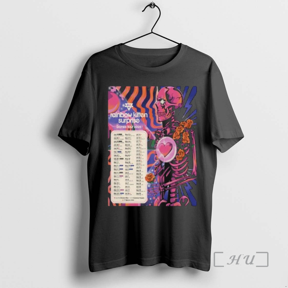Officials Rainbow Kitten Surprise Tour Bones 2026 T-Shirts, Hoodie, Sweatshirt - T-Shirt, Sweatshirt, Hoodie