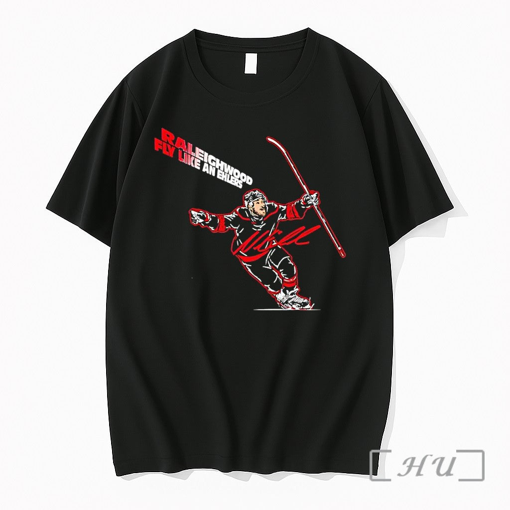 Officials Raleighwood Fly Like An Ehlers Carolina Hurricanes Nhl Player Signature Premium T Shirts Sweater - T-Shirt, Sweatshirt, Hoodie