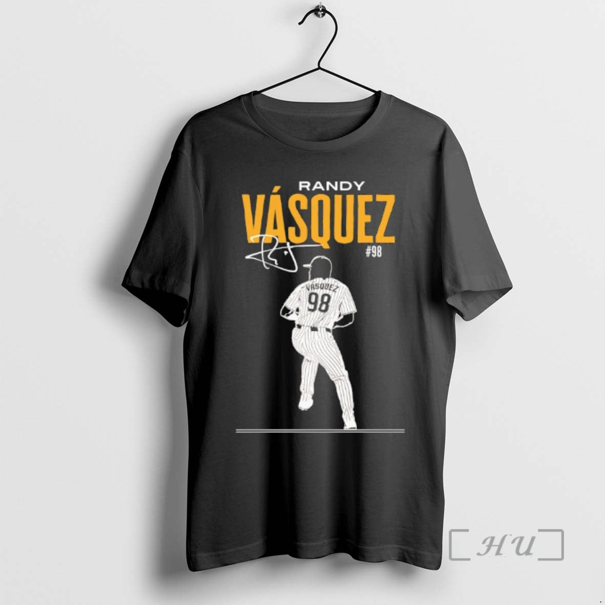 Officials Randy Vasquez 98 San Diego Padres Pitcher Signature Unisex T-shirt, Sweatshirt, Hoodie, Long Sleeve Tee - T-Shirt, Sweatshirt, Hoodie