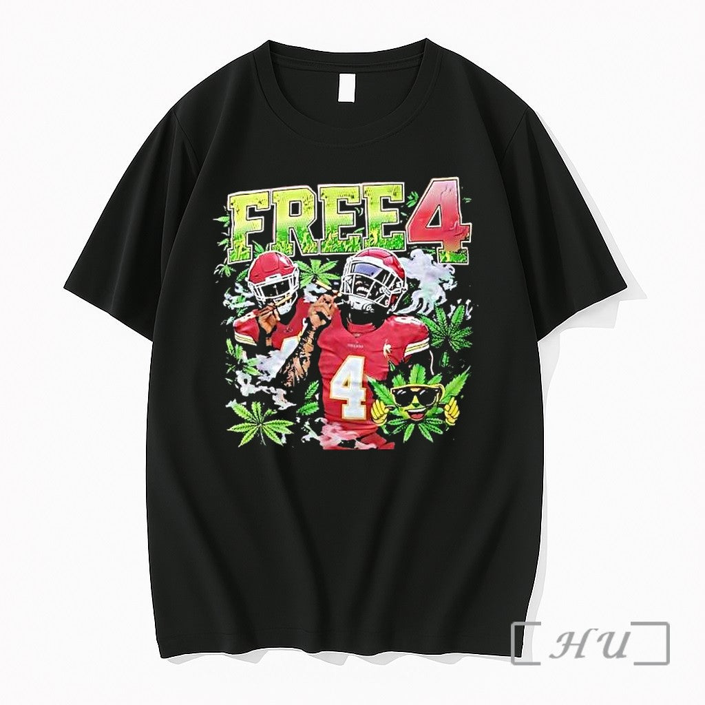 Officials Rashee Rice Free 4 Kansas City Chiefs Unisex T-shirt, Sweatshirt, Hoodie, Long Sleeve Tee - T-Shirt, Sweatshirt, Hoodie