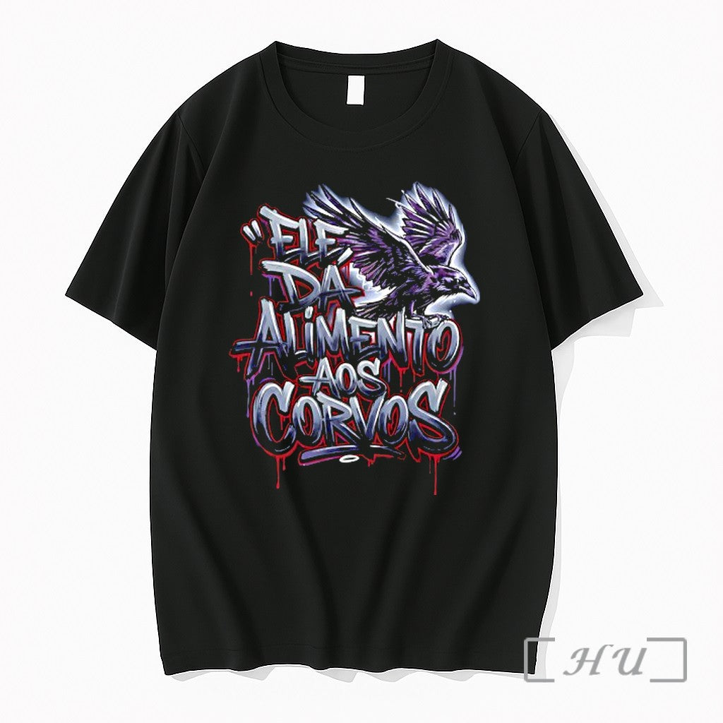 Officials Raven Ele Da Alimento Aos Corvos Premium T Shirts Sweater Hoodie Jpg Unisex T-shirt, Sweatshirt, Hoodie, Long Sleeve Tee - T-Shirt, Sweatshirt, Hoodie