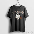 Officials Real Friends Og Ghost Halloween 2025 T Shirt Unisex T-shirt, Sweatshirt, Hoodie, Long Sleeve Tee - T-Shirt, Sweatshirt, Hoodie