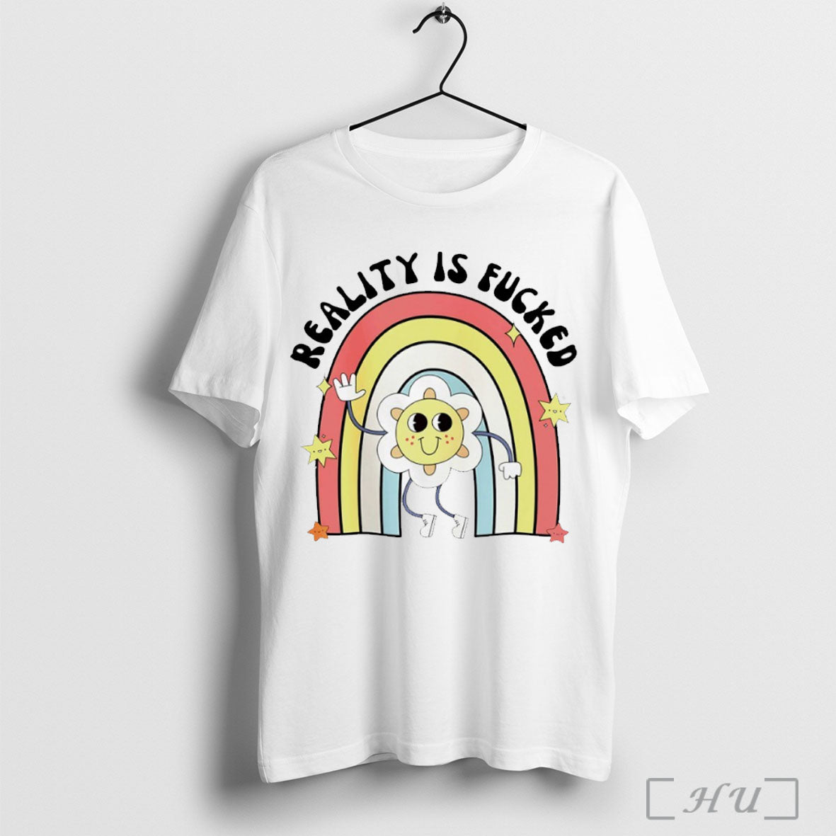 Officials Reality Is Fucked Rainbow T Shirt Unisex T-shirt, Sweatshirt, Hoodie, Long Sleeve Tee - T-Shirt, Sweatshirt, Hoodie