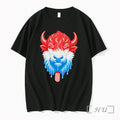 Officials Red White Blue Melting Buffalo Popsicle Black Unisex T-shirt, Sweatshirt, Hoodie, Long Sleeve Tee - T-Shirt, Sweatshirt, Hoodie