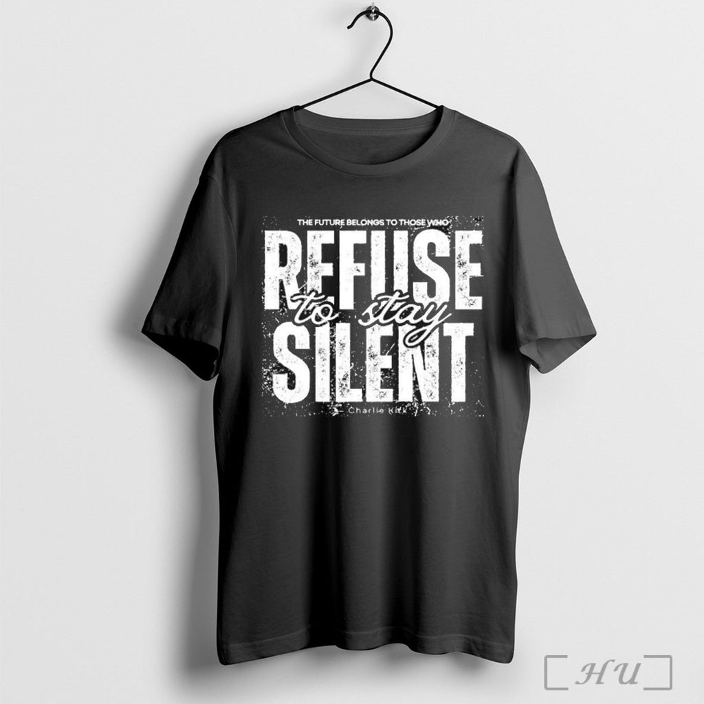 Officials Refuse To Stay Silent Charlie Kirk T Shirt Unisex T-shirt, Sweatshirt, Hoodie, Long Sleeve Tee - T-Shirt, Sweatshirt, Hoodie