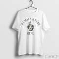 Officials Remigration Gtfo Middle Finger T Shirt Unisex T-shirt, Sweatshirt, Hoodie, Long Sleeve Tee - T-Shirt, Sweatshirt, Hoodie