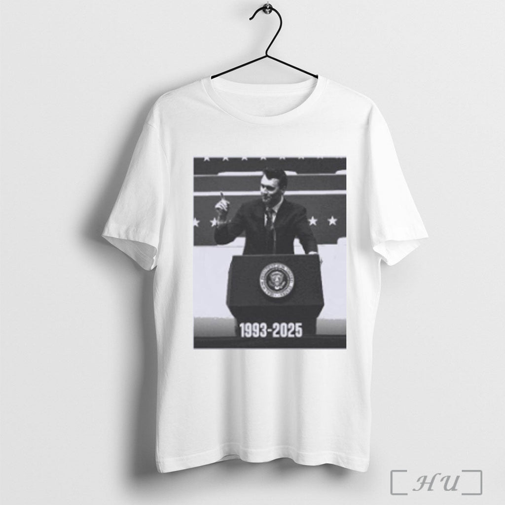 Officials Republican Conservative Charlie Kirk 1993 2025 T Shirt Unisex T-shirt, Sweatshirt, Hoodie, Long Sleeve Tee - T-Shirt, Sweatshirt, Hoodie
