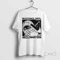 Officials Resistance Until Reclamation Keffiyeh Palestine Unisex T-shirt, Sweatshirt, Hoodie, Long Sleeve Tee - T-Shirt, Sweatshirt, Hoodie