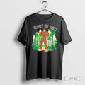 Officials Respect The Forest With Bigfoot Cartoon Tee Unisex T-shirt, Sweatshirt, Hoodie, Long Sleeve Tee - T-Shirt, Sweatshirt, Hoodie