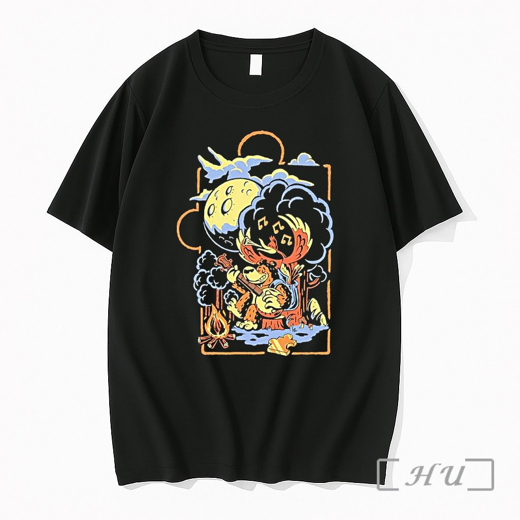 Officials Retro Banjo Kazooie Bear Banjo Music Campfire Unisex T-shirt, Sweatshirt, Hoodie, Long Sleeve Tee - T-Shirt, Sweatshirt, Hoodie