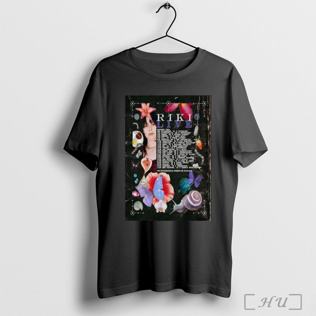 Officials Riki Live Supporting French Police Tour October 2025 T Shirt Unisex T-shirt, Sweatshirt, Hoodie, Long Sleeve Tee - T-Shirt, Sweatshirt, Hoodie