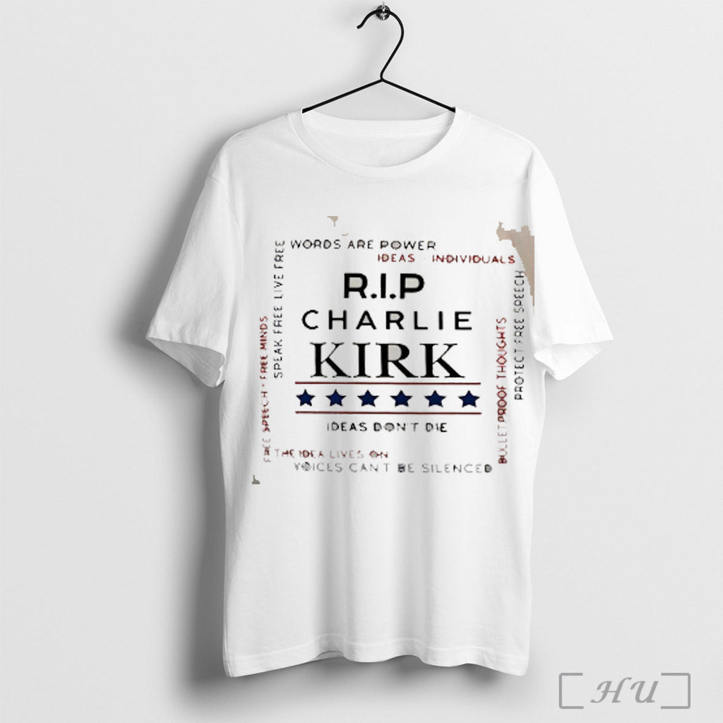 Officials Rip Charlie Kirk Ideas Dont Die T Shirt Unisex T-shirt, Sweatshirt, Hoodie, Long Sleeve Tee - T-Shirt, Sweatshirt, Hoodie