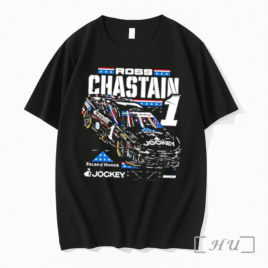 Officials Ross Chastain 1 Jockey Folds Of Honor Sfc Mccain Nascar Premium T Shirts Sweater - T-Shirt, Sweatshirt, Hoodie