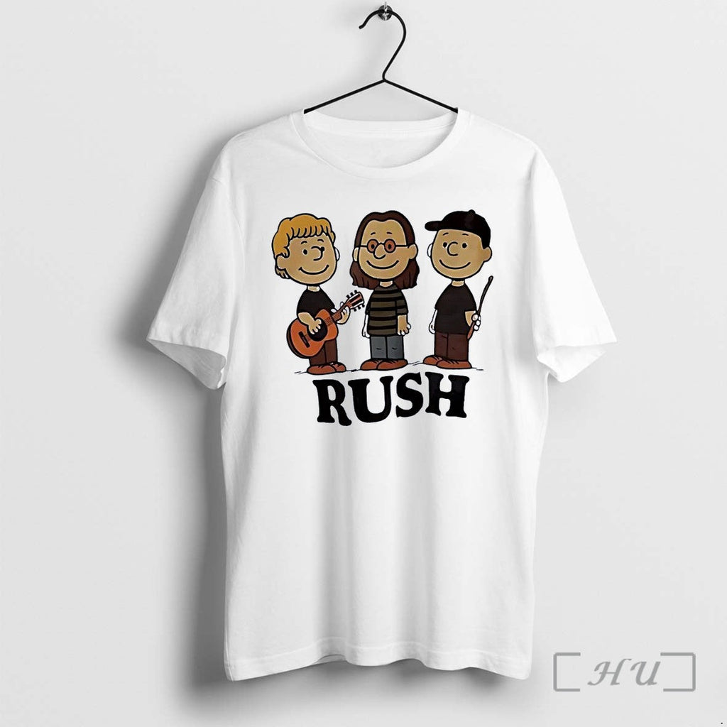 Officials Rush Peanuts Style Band Members White Unisex T-shirt, Sweatshirt, Hoodie, Long Sleeve Tee - T-Shirt, Sweatshirt, Hoodie