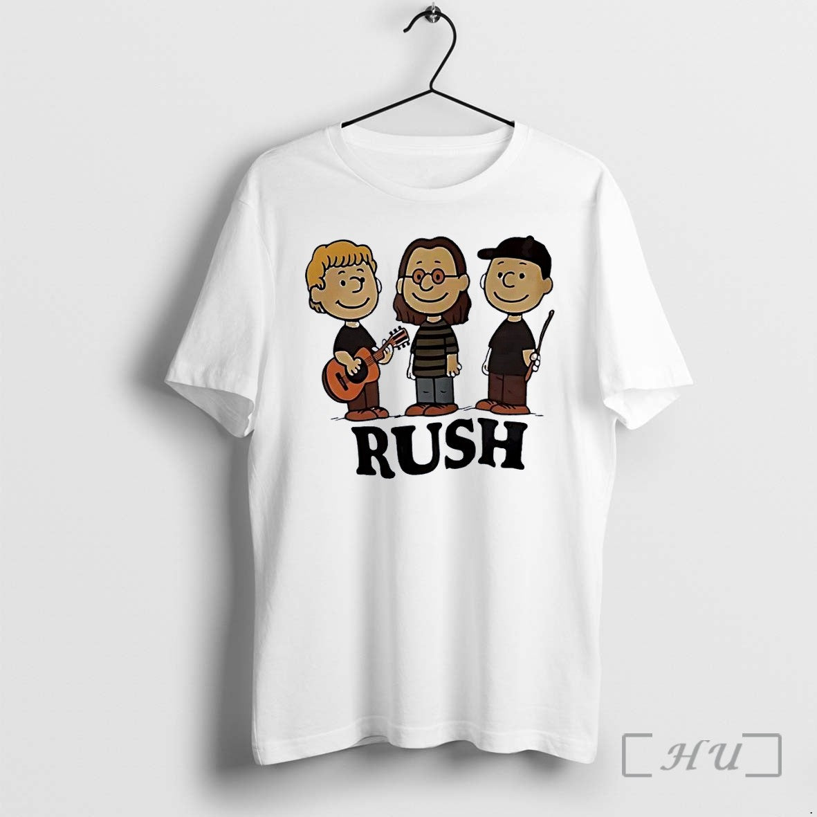 Officials Rush Peanuts Style Band Members White Unisex T-shirt, Sweatshirt, Hoodie, Long Sleeve Tee - T-Shirt, Sweatshirt, Hoodie