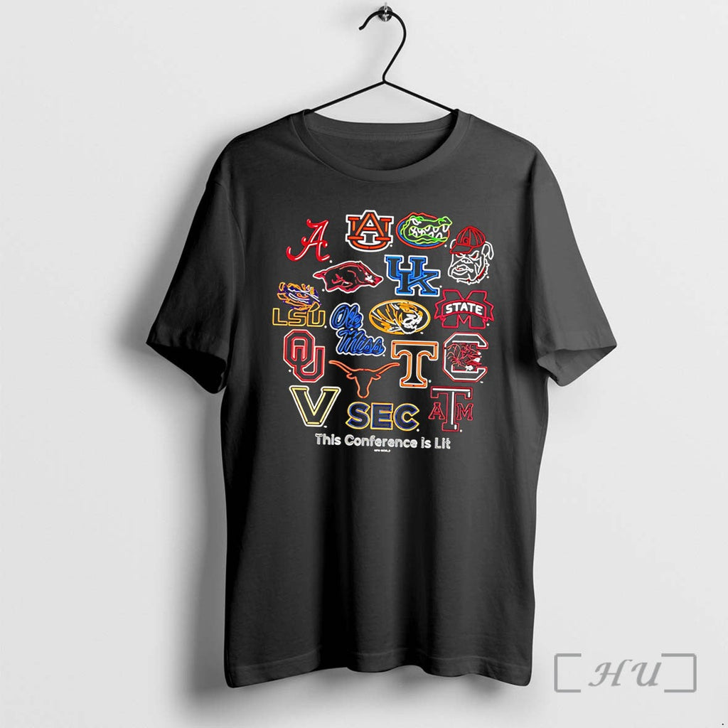Officials Sec This Conference Is Lit 2026 Logos Tee Unisex T-shirt, Sweatshirt, Hoodie, Long Sleeve Tee - T-Shirt, Sweatshirt, Hoodie