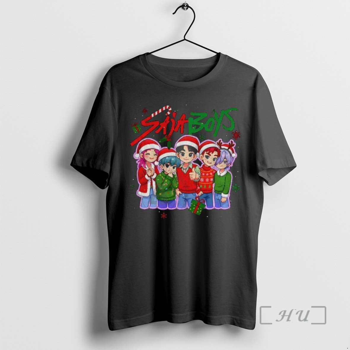 Officials Saja Cartoon Kpop Santa Hats Clipart Merry T-Shirts, Hoodie, Sweatshirt - T-Shirt, Sweatshirt, Hoodie