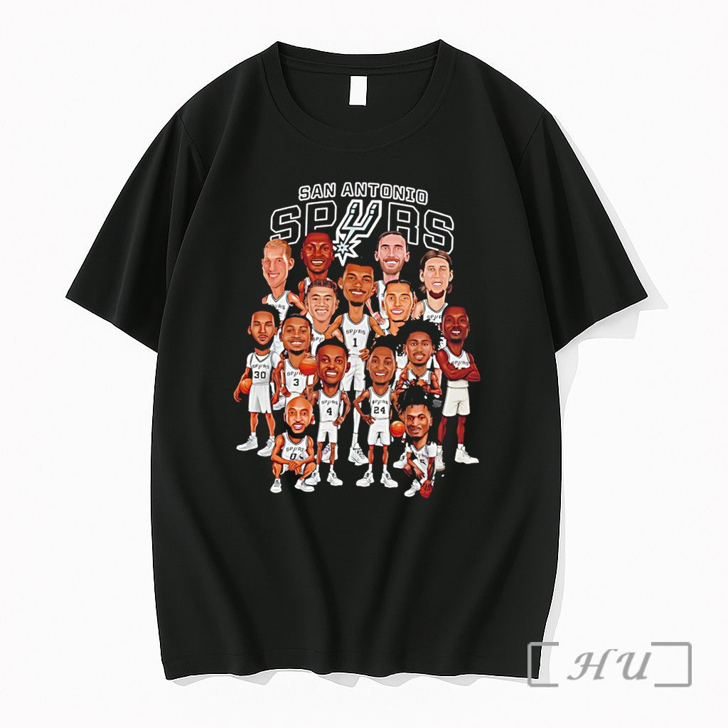 Officials San Antonio Spurs 2026 Playoffs Caricature Tee Unisex T-shirt, Sweatshirt, Hoodie, Long Sleeve Tee - T-Shirt, Sweatshirt, Hoodie