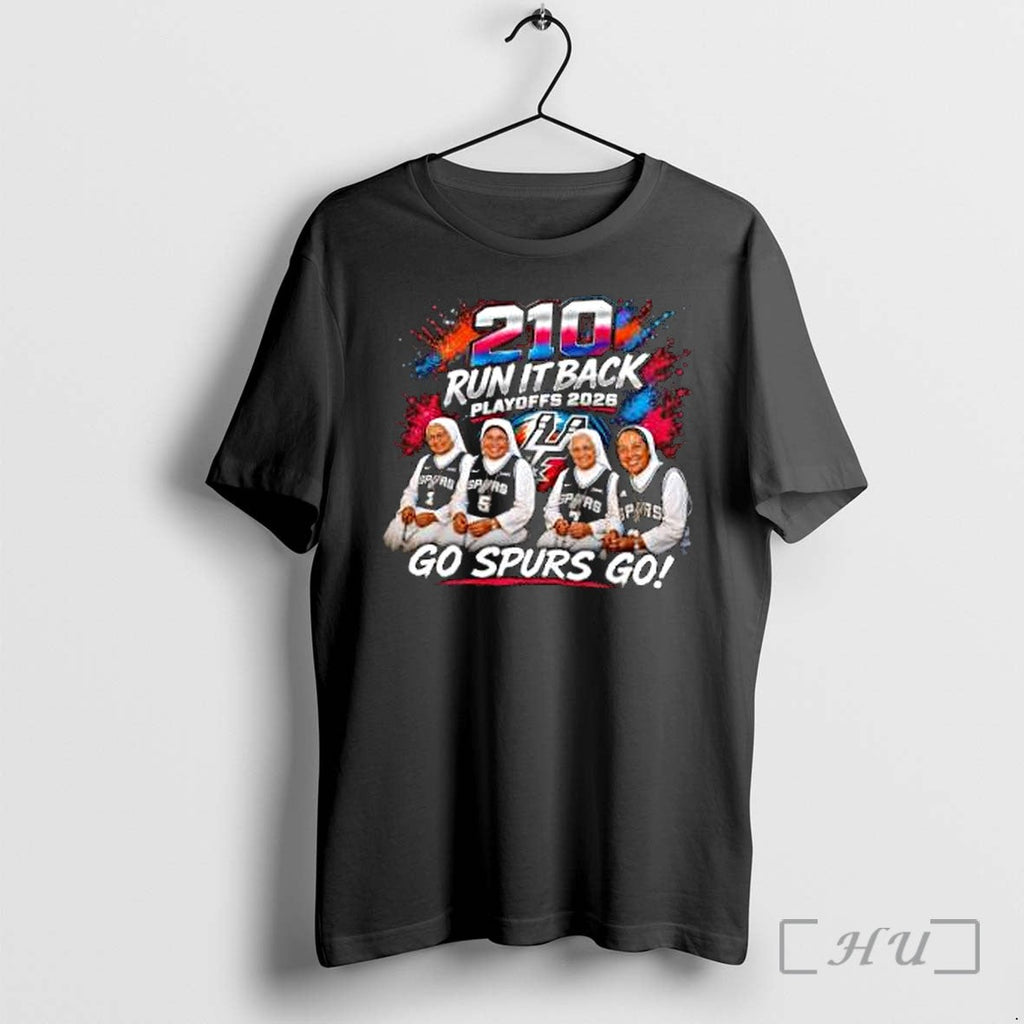 Officials San Antonio Spurs 210 Run It Back Playoffs 2026 Unisex T-shirt, Sweatshirt, Hoodie, Long Sleeve Tee - T-Shirt, Sweatshirt, Hoodie