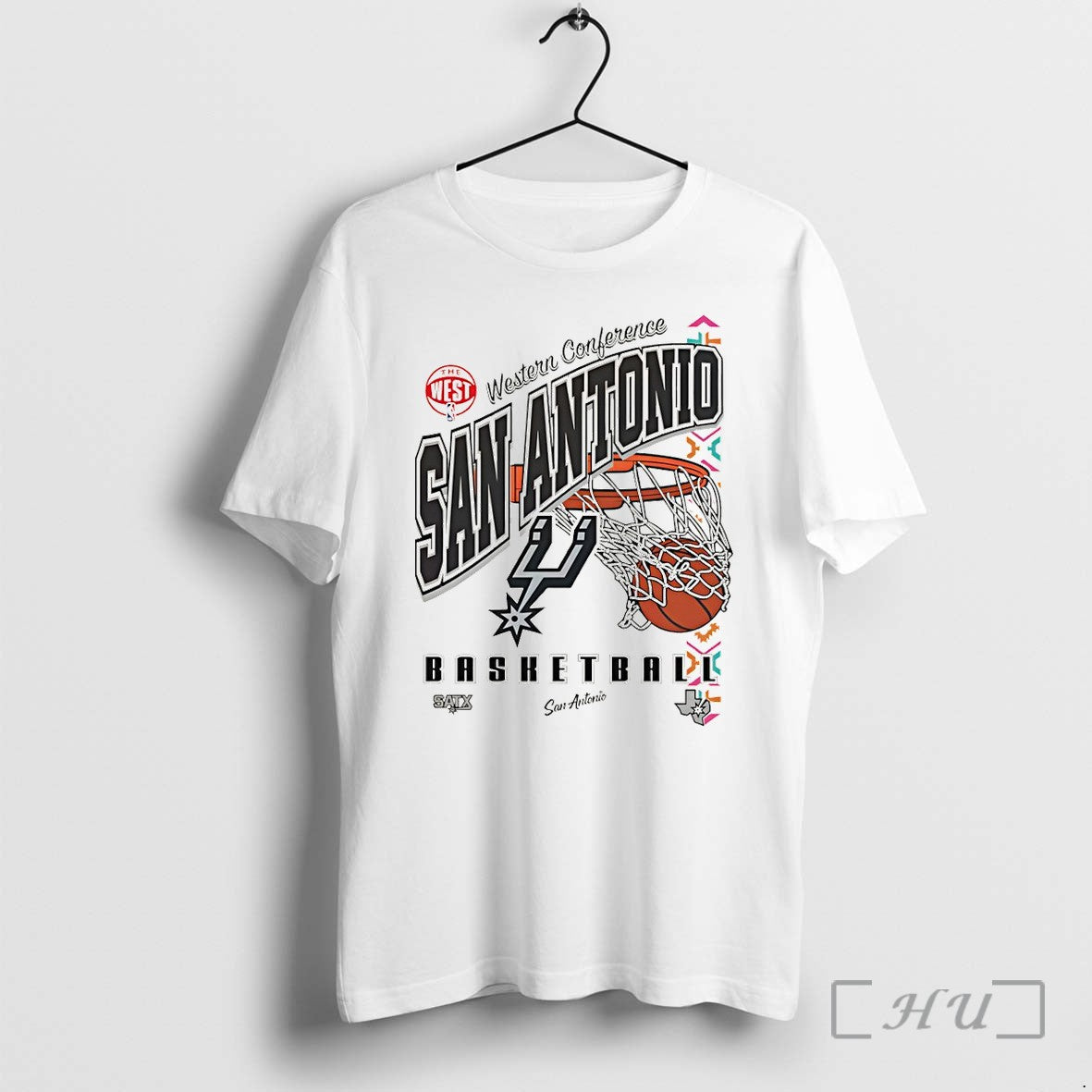 Officials San Antonio Spurs Basketball New Era Western Conference 2026 Unisex T-shirt, Sweatshirt, Hoodie, Long Sleeve Tee - T-Shirt, Sweatshirt, Hoodie