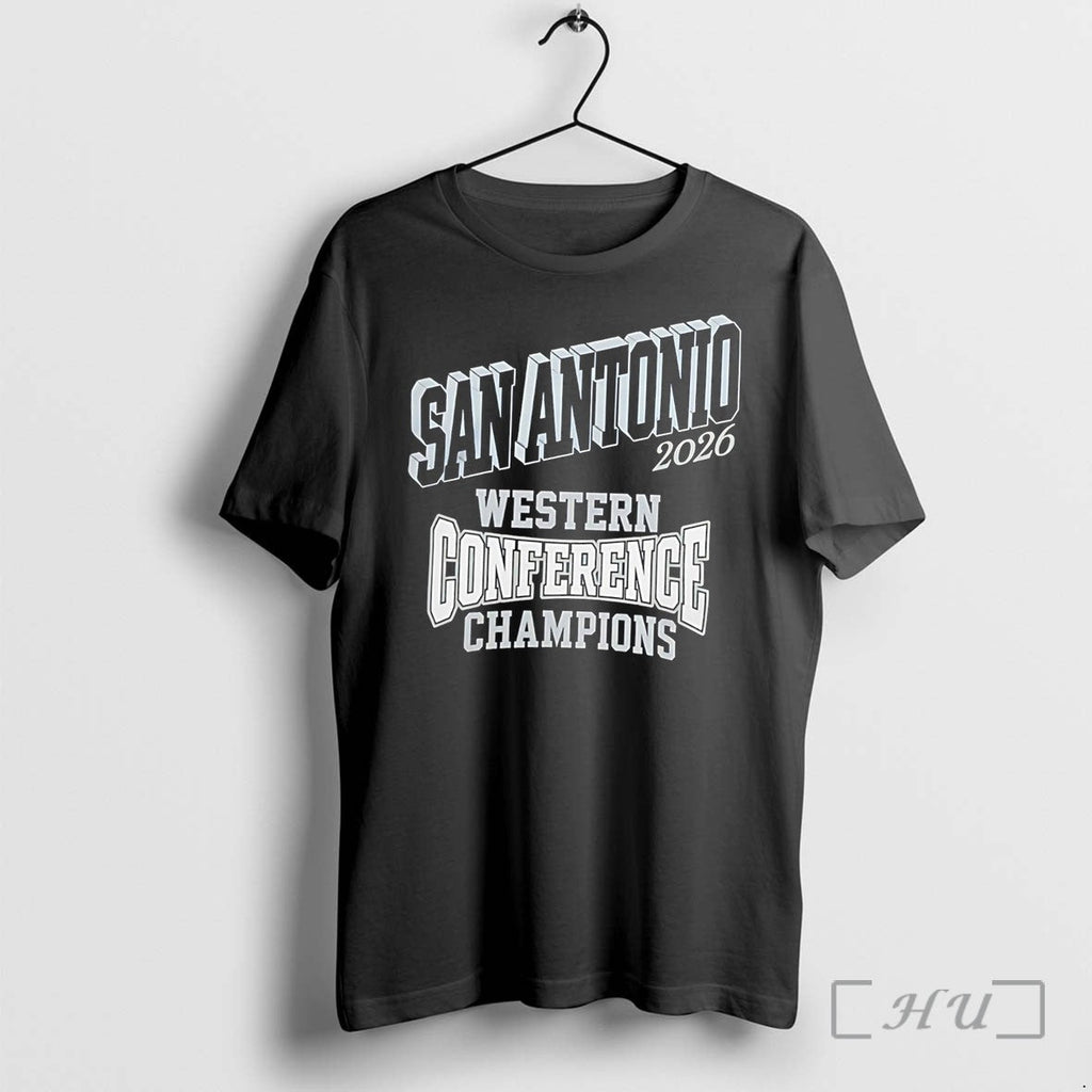 Officials San Antonio Spurs Western Conference Champions Nba Tee Unisex T-shirt, Sweatshirt, Hoodie, Long Sleeve Tee - T-Shirt, Sweatshirt, Hoodie