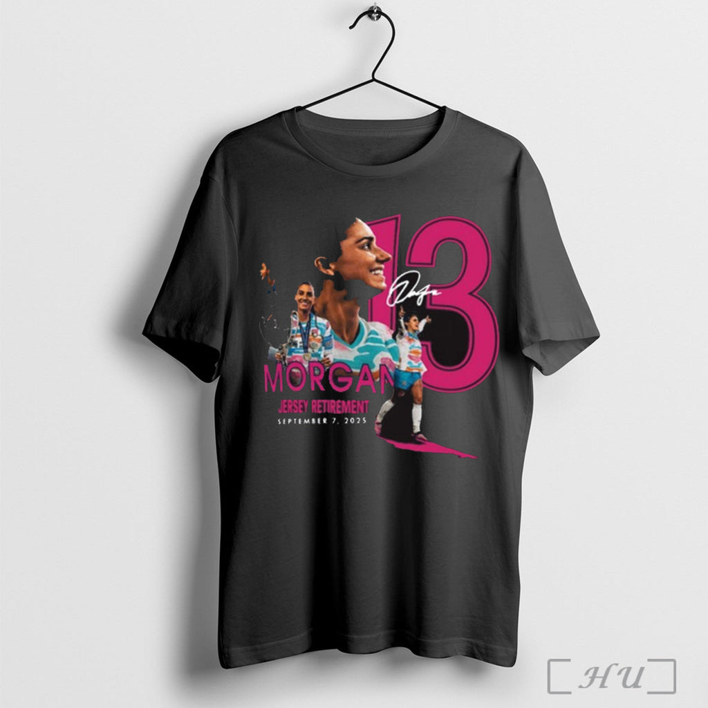 Officials San Diego Wave Fc Alex Morgan Jersey Retirement September 7 2025 Signature Graphic - T-Shirt, Sweatshirt, Hoodie