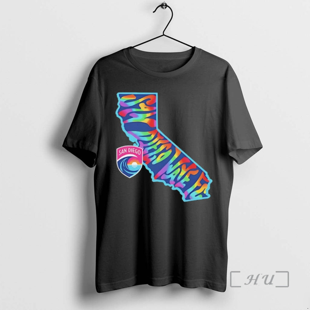 Officials San Diego Wave Fc Groovy Pride State 2026 Unisex T-shirt, Sweatshirt, Hoodie, Long Sleeve Tee - T-Shirt, Sweatshirt, Hoodie