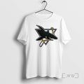 Officials San Jose Sharks Logo Biting Hockey Stick Triangle Sports T-Shirts, Hoodie, Sweatshirt - T-Shirt, Sweatshirt, Hoodie