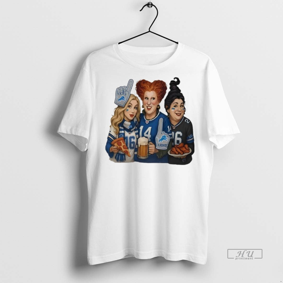 Officials Sanderson Sisters Hocus Pocus X Detroit Lions Football Team Logo Shirt Sweater Unisex T-shirt, Sweatshirt, Hoodie, Long Sleeve Tee - T-Shirt, Sweatshirt, Hoodie