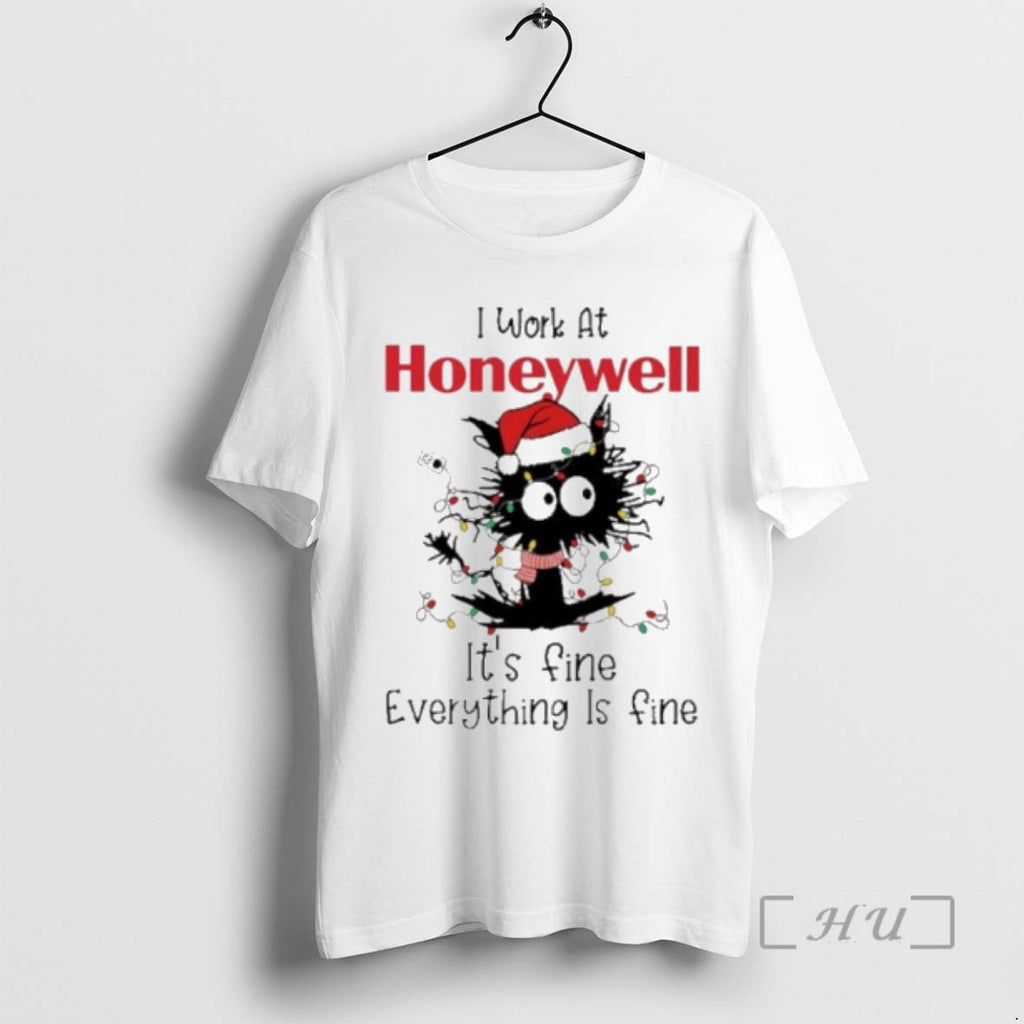 Officials Santa Light Cat I Work Honeywell Fine Everything Is Fine T-Shirts, Hoodie, Sweatshirt - T-Shirt, Sweatshirt, Hoodie