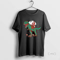 Officials Santa Rides T Rex Jurassic Circle Black T-Shirts, Hoodie, Sweatshirt - T-Shirt, Sweatshirt, Hoodie