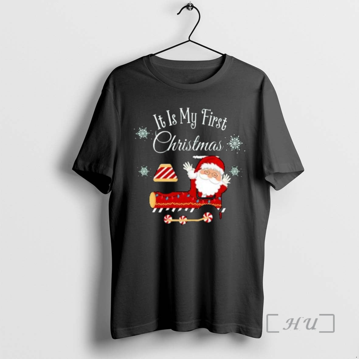 Officials Santa Train Is My First Circle Black T-Shirts, Hoodie, Sweatshirt - T-Shirt, Sweatshirt, Hoodie
