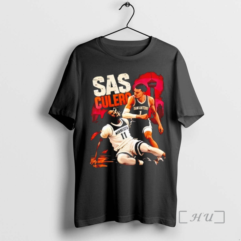 Officials Sas Culero Victor Wembanyama Elbow Naz Reid Basketball 90s Style Vintage Premium T Shirts - T-Shirt, Sweatshirt, Hoodie