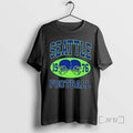 Officials Seattle 1976 Football Vintage Distressed Double Helmet Oval T-Shirts, Hoodie, Sweatshirt - T-Shirt, Sweatshirt, Hoodie