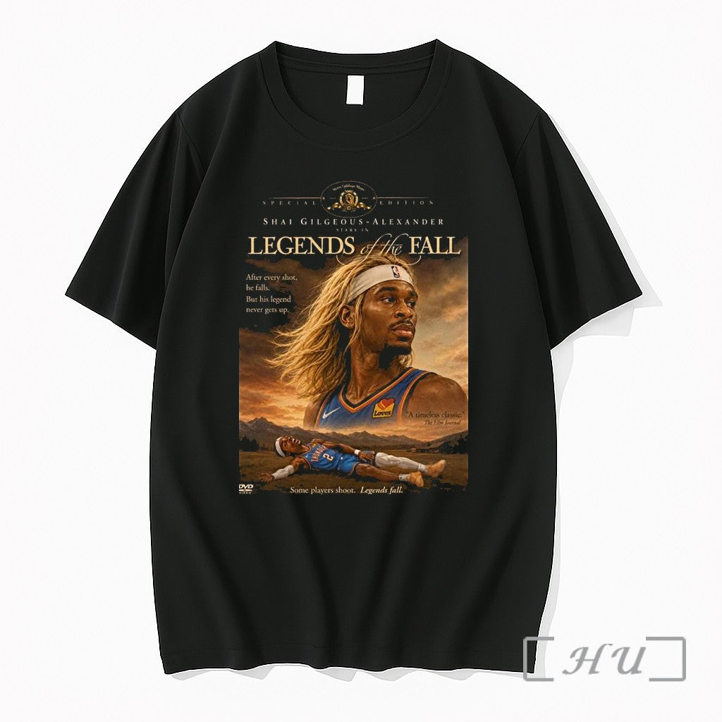 Officials Shai Gilgeous Alexander Legends Of The Fall Funny Basketball Parody 1 Premium T Shirts - T-Shirt, Sweatshirt, Hoodie