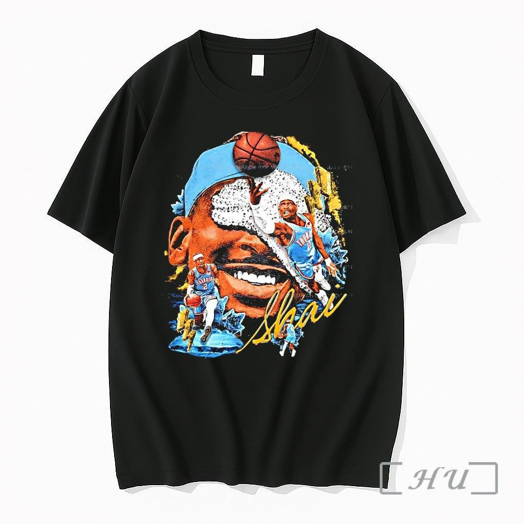 Officials Shai Gilgeous Alexander Ock Thunder Big Face Ice Lightning Unisex T-shirt, Sweatshirt, Hoodie, Long Sleeve Tee - T-Shirt, Sweatshirt, Hoodie