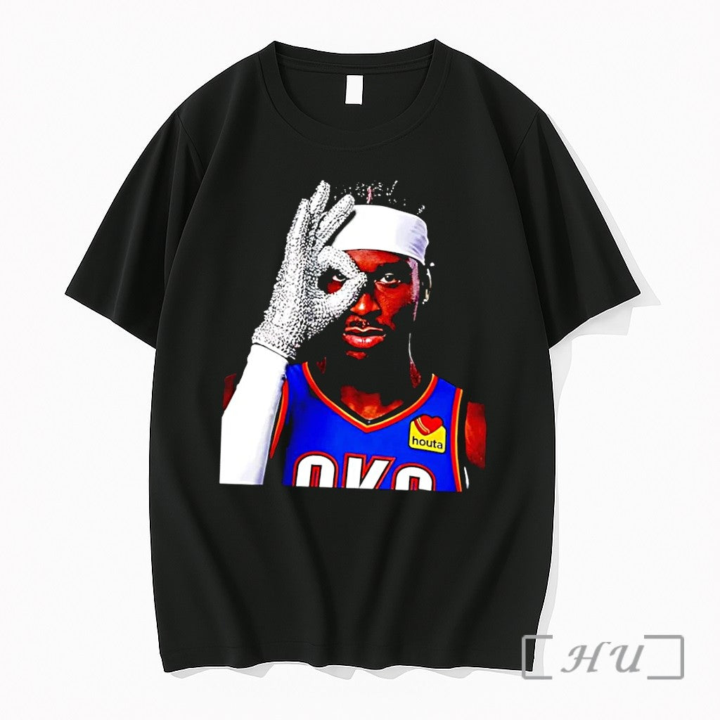 Officials Shai Gilgeous Alexander Okc Thunder Ok Gesture Sparkle Glove Black Premium T Shirts Sweater - T-Shirt, Sweatshirt, Hoodie